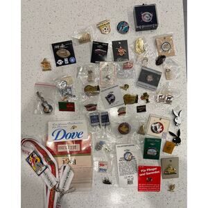 Pin Collection Travel Sports AAA, Olympics, Hard Rock, Vintage & More 50+ Pieces